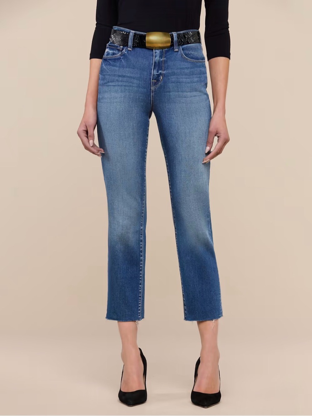 NEW L’Agence Women’s 25 Slim Leg Cropped Jean - Picture 2 of 6